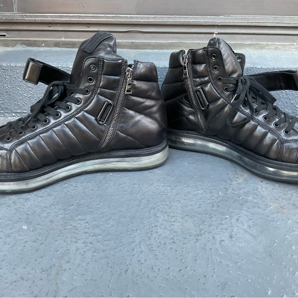 Prada ‘Levitate’ Quilted Sneaker- Black Leather - Picture 3 of 13